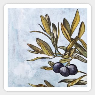 olive branch against the sky Sticker